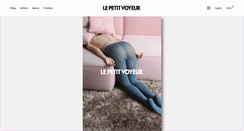 Desktop Screenshot of lepetitvoyeur.com